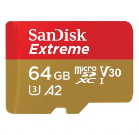Cartão de Memória Micro SD SanDisk Extreme 64GB 160 MB/s - SDSQXA2-064G-GN6MA - Imagem 1
