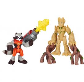 Bonecos Hasbro E0555 Sha Power UP Rocket Raccoon And Groot - Imagem 1