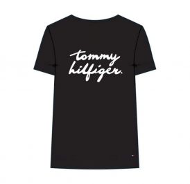 Camiseta Tommy Hilfiger Feminina WW0WW26661-BDS-00 L Black - Imagem 1