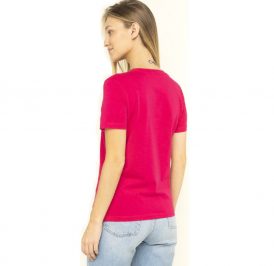 Camiseta Tommy Hilfiger Feminina WW0WW26868-TZ8-00 L Bright Jewel - Imagem 1