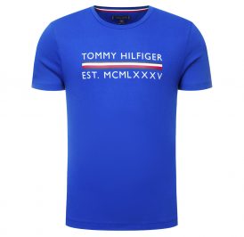 Camiseta Tommy Hilfiger Masculino MW0MW12511-C65-00 S Cobalt - Imagem 1