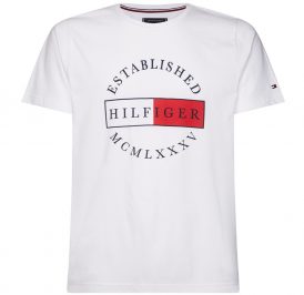 Camiseta Tommy Hilfiger Masculino MW0MW12532-YBR-00 S White - Imagem 1