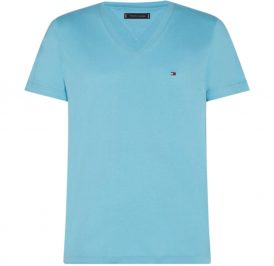 Camiseta Tommy Hilfiger Masculino MW0MW12604-L7P-00 XL Aqua Teal - Imagem 1
