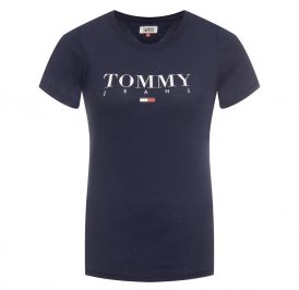 Camiseta Tommy Hilfiger Feminina M/C DW0DW07524-CBK-04 L Black Iris - Imagem 1