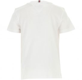 Camiseta Tommy Hilfiger Infantil Masculino M/C KB0KB05547-YAF-01 08 Bright White - Imagem 1