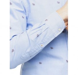 Camisa Tommy Hilfiger Masculino MW0MW12204-0GZ-01 M Copenhagen Blue - Imagem 1