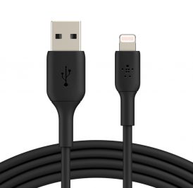 BELKIN CAA001BT1MBK CABLE BOOST CHARGE LIGHTNING TO USB-A 1M BLACK - CAA001BT1MBK 1 BELKIN CAA001BT1MBK CABLE BOOST CHARGE LIGHTNING TO USB-A 1M BLACK - CAA001BT1MBK - Image 1