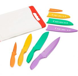 Jogo De Facas E Tabua De Corte Cuisinart C55CB-9PR Colorido  9 Peças - Imagem 1