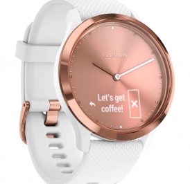 RELOGIO GARMIN VIVOMOVE HR  WW  SPORT  ROSE GOLD WHITE - 010-01850-02 - Imagem 1