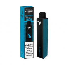 Vape Descartável Ignite V15 1500 Puffs Blueberry Ice - 5% Nicotina 850 mAh - Imagem 1