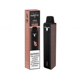 Vape Descartável Ignite V15 1500 Puffs Peach - 5% Nicotina 850 mAh - Imagem 1