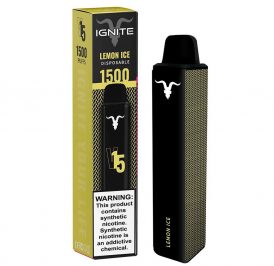 Vape Descartável Ignite V15 1500 Puffs Lemon Ice - 5% Nicotina 850 mAh - Imagem 1