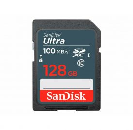 Cartão de Memória SanDisk Ultra SDXC 128GB 100MB/s Classe 10 - SDSDUNR-128G-GN3IN - Imagem 1
