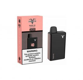 Vape Descartável Ignite V40 4000 Puffs Peach Ice - 5% Nicotina  Bateria Recarregável 400 mAh - Imagem 1