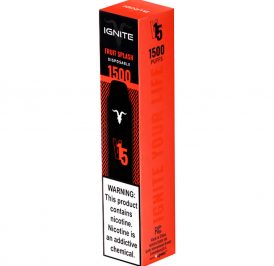 Vape Descartável Ignite V15 1500 Puffs Fruit Splash - 5% Nicotina 850 mAh - Imagem 1