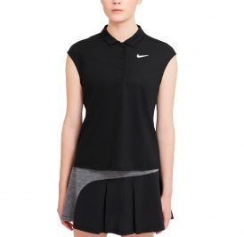Polo de Tênis Nike Feminino CV2473-010 M - Preto - Imagem 1