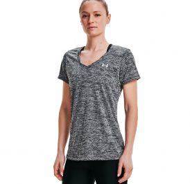 Camiseta UNDER ARMOUR Feminino 1258568-001 XS - Black/Metallic Silver - Imagem 1