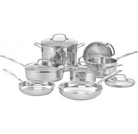 Jogo De Panelas Cuisinart 77-11G Inox - 11 Peças 1 Jogo De Panelas Cuisinart 77-11G Inox - 11 Peças - Image 1