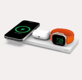 Carregador Wireless Belkin MagSafe 3-IN-1 15W IPhone 12/13/14-Watch-Airpod Branco - WIZ016TTWH - Imagem 1