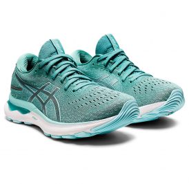 Tênis ASICS Feminina 1012B201.300 37,5 Gel Nimbus 24 Sálvia/Azul Claro - Imagem 1