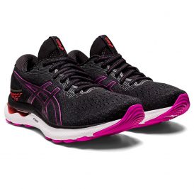 Tênis ASICS Feminina 1012B201.004 39.5 Gel Nimbus 24 Preto/Orquídea - Imagem 1