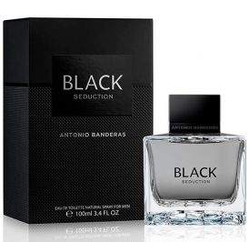 Perfume Antonio Banderas Seduction in Black Eau de Toilette Masculino 100ML - Imagem 1