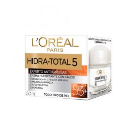 Creme Loreal Dia Hidra Total 5 Anti-rugas com Cálcio 55+ 50ML - Imagem 1