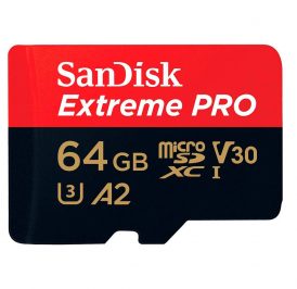 Cartão de Memória SanDisk Micro SDXC Extreme Pro 64GB 200 MB/s- SDSQXCU-064G-GN6MA - Imagem 1