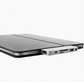 Hub USB-C Hyper HD319B 6 in 1 com HDMI/USB-C/USB 3.0/Mini Jack 3.5 mm/Slot para cartão SD e Micro SD - Prata - Imagem 2