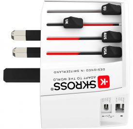 Adaptador de Tomada Skross MUV Dual USB/USB-C Bivolt - Branco - Imagem 2
