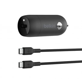 Carregador Veicular Belkin CCA004BT1MBK-B6 USB-C + Cabo USB-C - Preto - Imagem 1