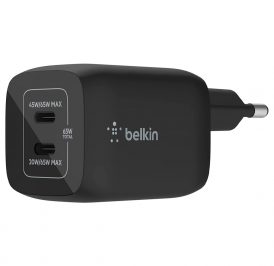 Carregador de Parede Belkin WCH013VFBK 2 Saídas USB-C - Preto - Imagem 1