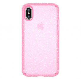 Case Speck para iPhone X Presidio Clear + Glitter Pink - Imagem 1