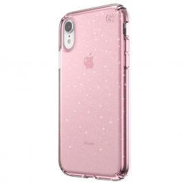 Case Speck Presidio Clear+Glitter para iPhone XR - Bella Pink/Gold - Imagem 1