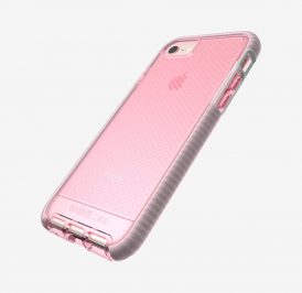 Case Tech21 Evo Check para iPhone 7 Light Rose/White - Imagem 1