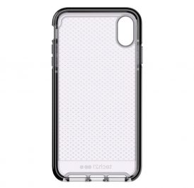 Case Tech21 para iPhone XS MAX Evo Check Series Gel Smokey Black - Imagem 1