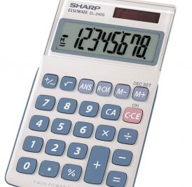 Calculadora Sharp  8 Digitos EL-240SAB Branco - Imagem 1