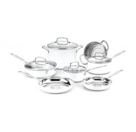 Jogo de Panelas Cuisinart CSMW-11G Chef's Branco – 11 Peças - Imagem 1