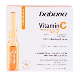 Ampola Facial Babaria Antioxidante Vitamina C 5 Unidade 10ML - Imagem 1