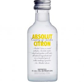 Vodka Absolut Mini Citron 50ML - Imagem 1