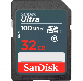 Cartão de Memória SanDisk Ultra SDHC 32GB 100 MB/s Class 10 - SDSDUNR 032G GN3IN - Imagem 1