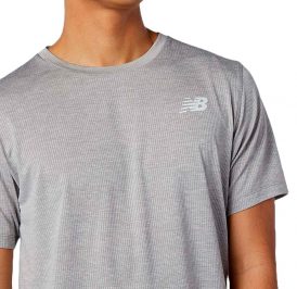 Camiseta New Balance Masculino Tenacity Tee S Cinza - MT11095AG - Imagem 1