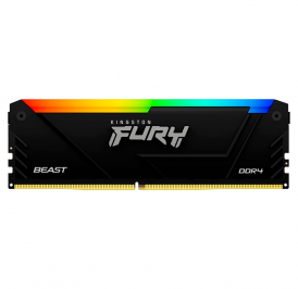 Memória Kingston DDR4 32GB 3200MHz Black RGB Fury Beast – KF432C16BB2A/32 - Imagem 1