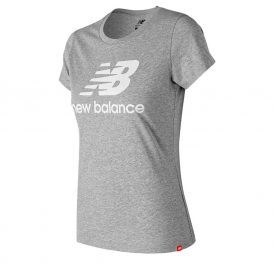 Camiseta New Balance Feminino Stacked Logo XL Cinza - WT31546AG - Imagem 1