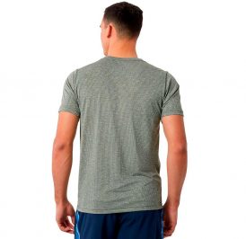 Camiseta New Balance Masculino Tenacity Tee L Cinza/Verde - MT11095DO1 - Imagem 2
