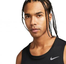 Camiseta Regata Nike Masculina Dri-FIT Miler L - Preto DV9321-010 - Imagem 3