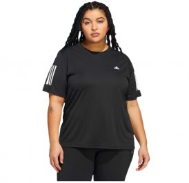 Camiseta adidas Feminina Running Own The Run Tee 2X Preto - HT3698 - Imagem 3