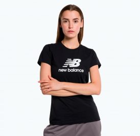 Camiseta New Balance Feminino Stacked Logo XL Preto - WT31546BK - Imagem 4