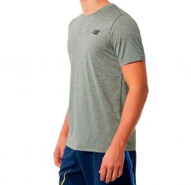 Camiseta New Balance Masculino Tenacity Tee L Cinza/Verde - MT11095DO1 - Imagem 4