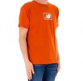 Camiseta New Balance Masculino Stacked Logo XL Naranja - MT33512ROX - Imagem 4